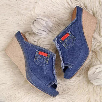 SummerStride™ Femme Denim Espadrilles
