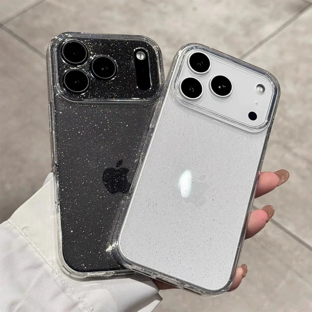 Bling Glitter Clear Soft Case For iPhone