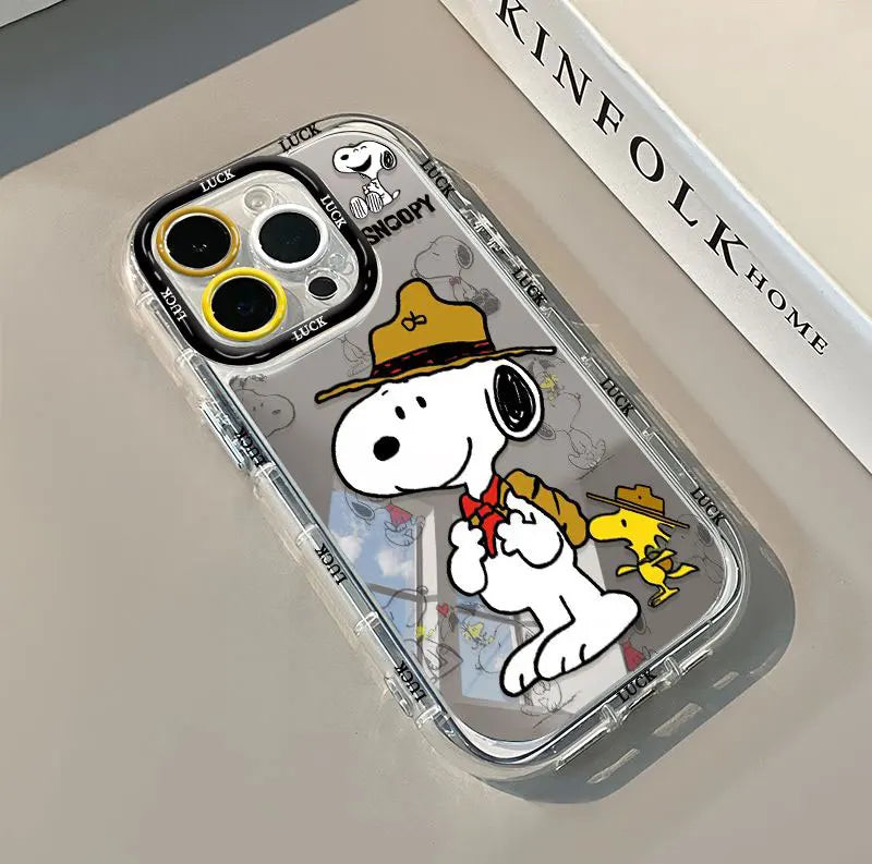 Snoopy Cartoon Mirror Phone Case