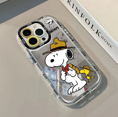 Snoopy Cartoon Mirror Phone Case