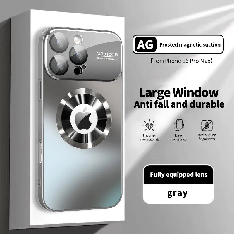 Titanium Metallic Magnetic Matte Case For iPhone