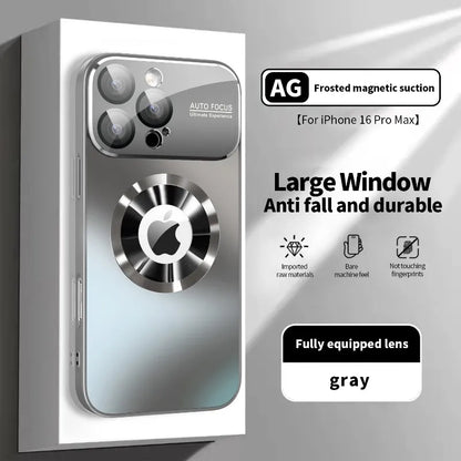 Titanium Metallic Magnetic Matte Case For iPhone