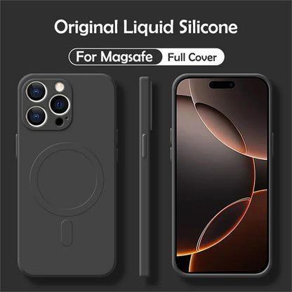 Liquid Silicone Magnetic Case  iPhone