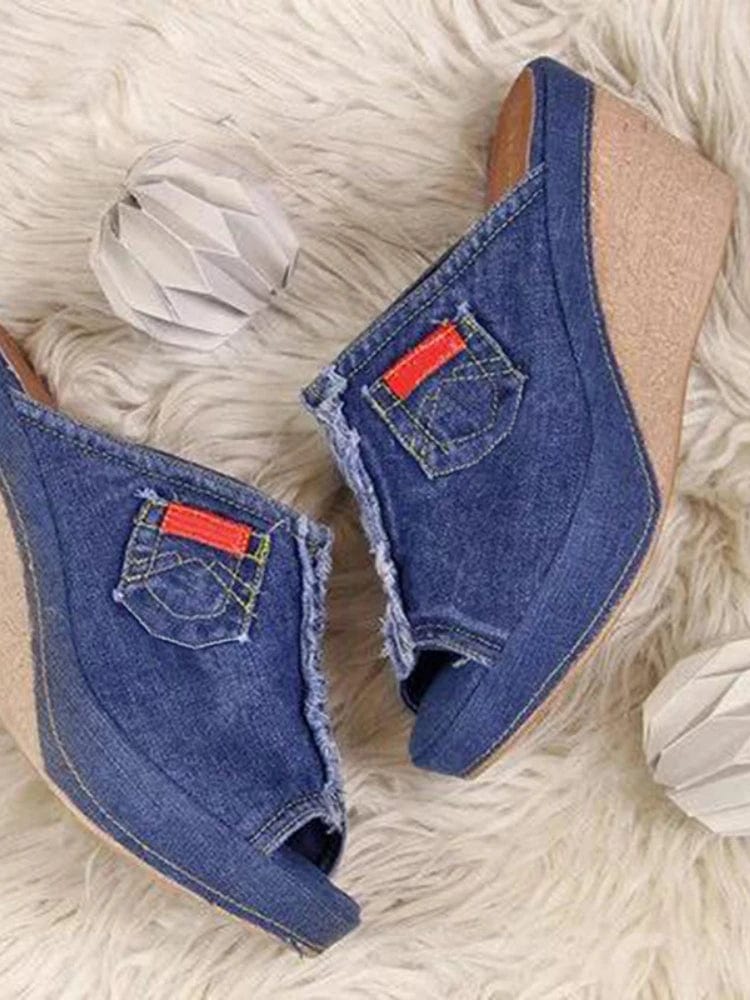 SummerStride™ Femme Denim Espadrilles