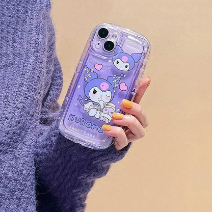 Hello Kitty Kuromi 3D Dog Chain Phone Case