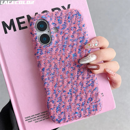 Korean Plush Fur Phone Case For iPhone
