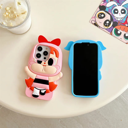 3D Cartoon Powerpuff Girls Phone Case
