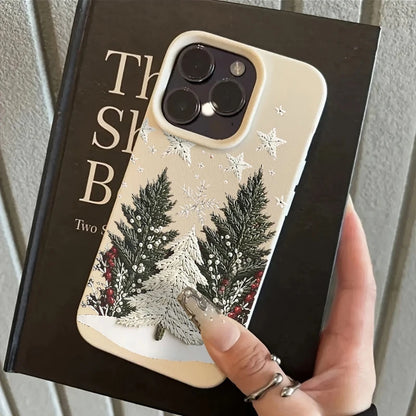 Christmas Tree Silicone Phone Case for iPhone