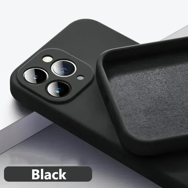 Solid Color Silicone Phone Case