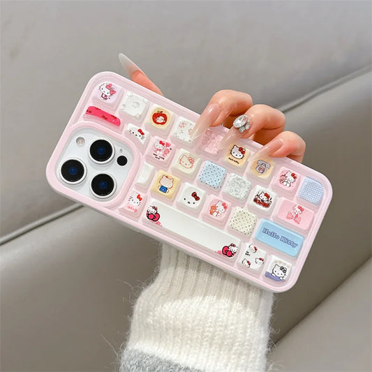 Cartoon Kitty Jelly Bread Phone Case