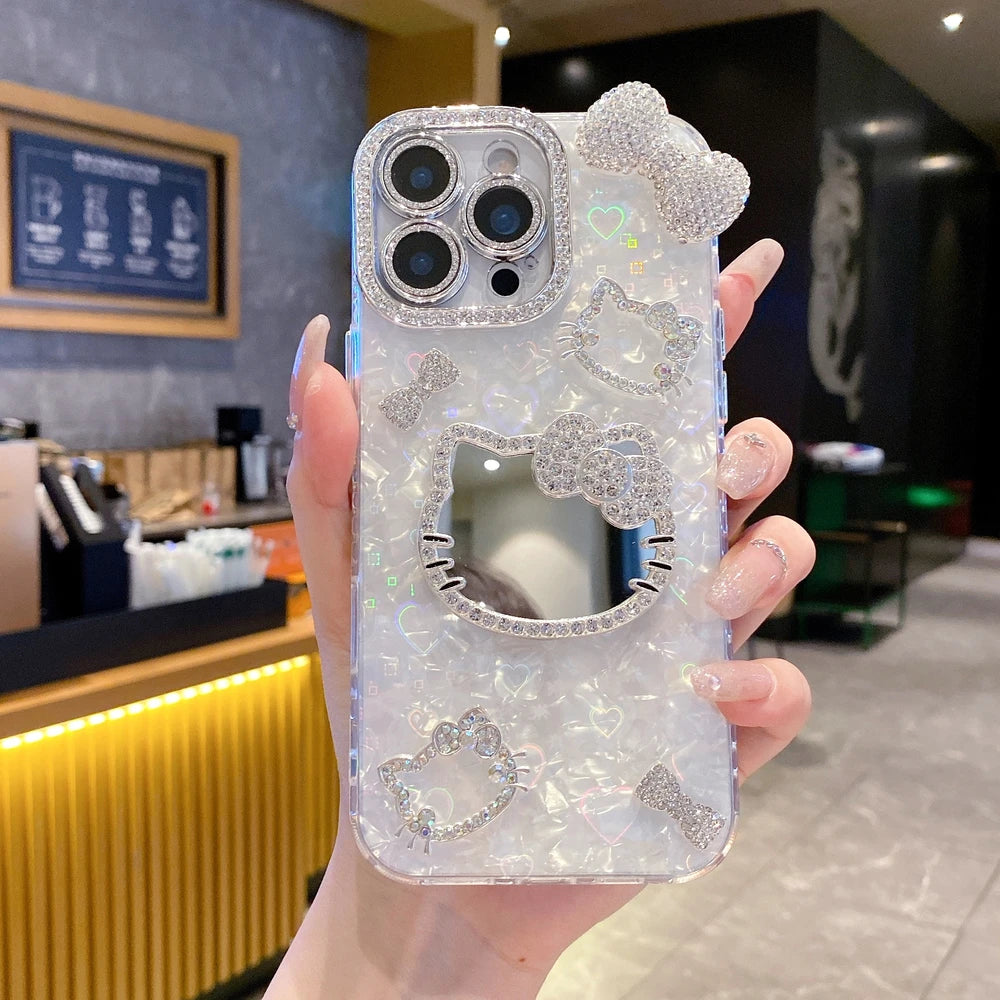 Hello Kitty Glitter Mirror Phone Case