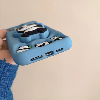 Cute Cartoon Music Panda Phone Case