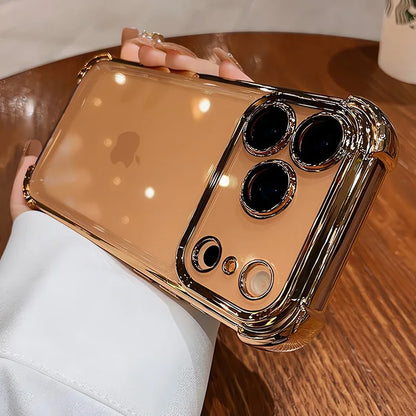 Transparent Electroplated Bumper Phone Case