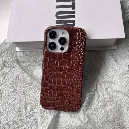 Crocodile Pattern Leather Phone Case