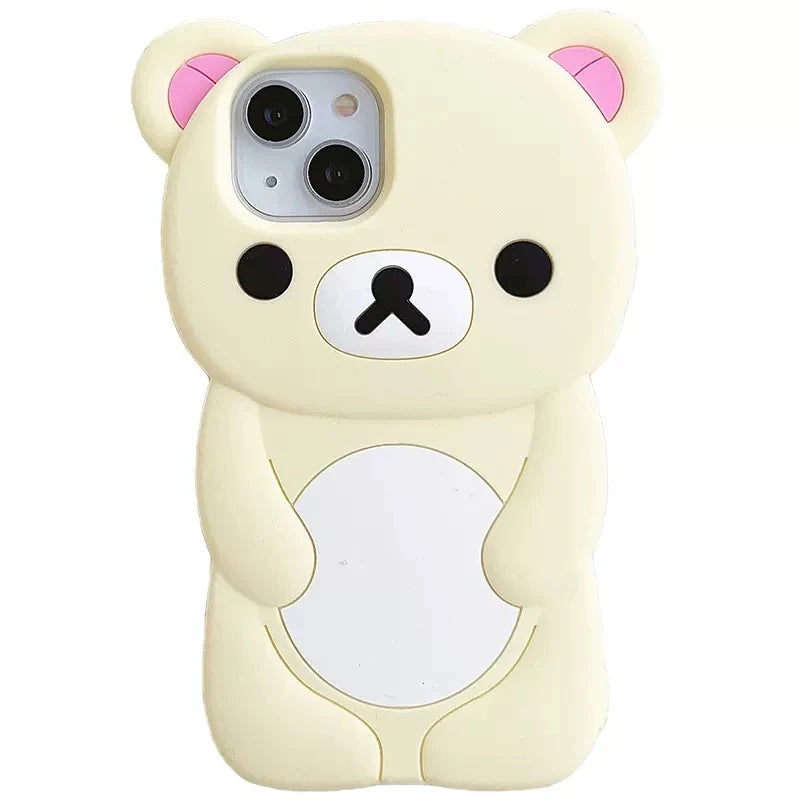 Rilakkuma Bear Silicone Soft Case iPhone
