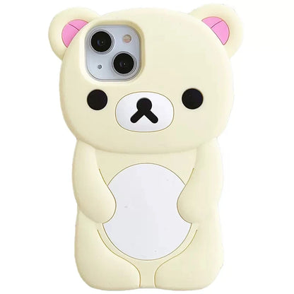 Rilakkuma Bear Silicone Soft Case iPhone
