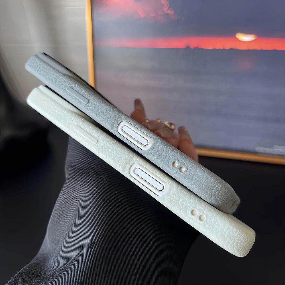 Frosted Lichee Pattern Magnetic Phone Case