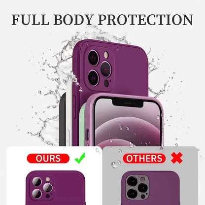 Solid Color Silicone Phone Case