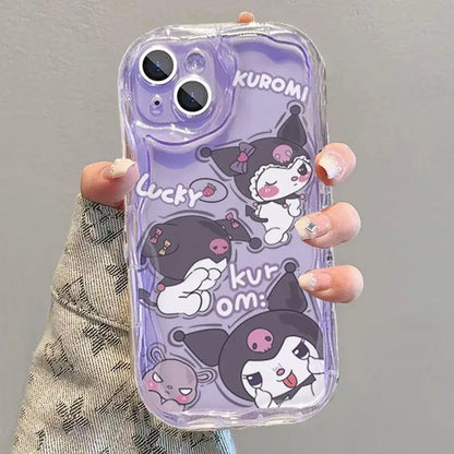 Sanrio Kuromi Hello Kitty Hand Chain Phone Case