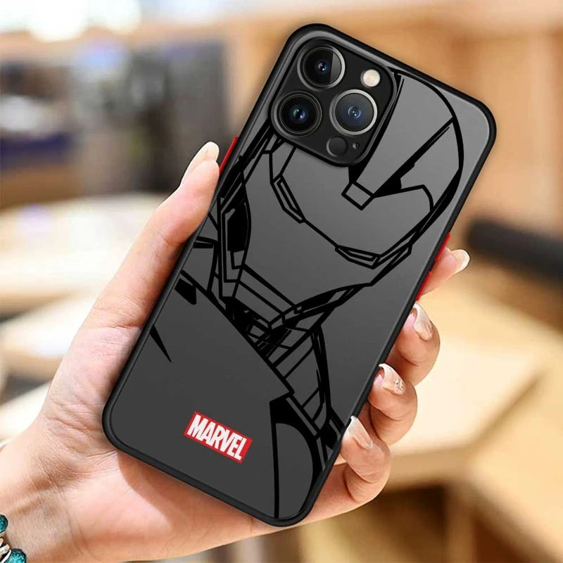 Marvel Character Clear Phone Case For iPhone
