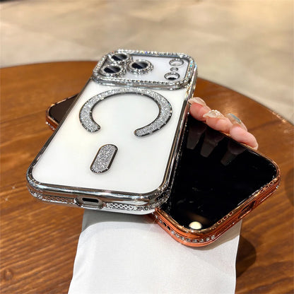 Glitter Rhinestone Magnetic Phone Case