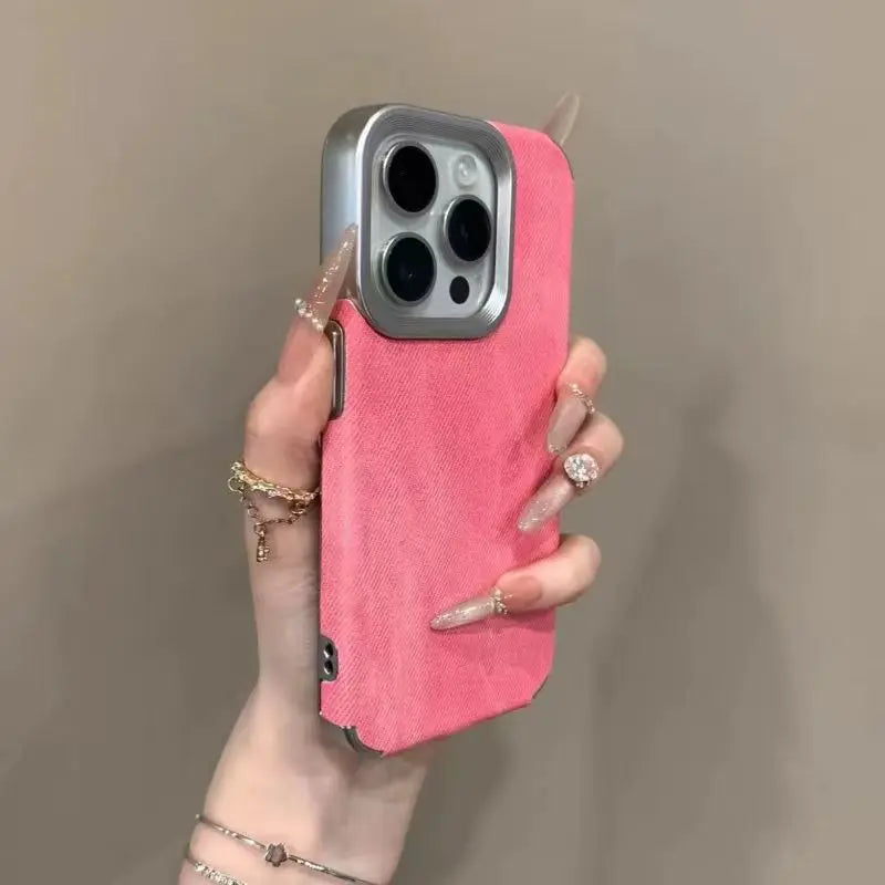 Matte Faux Leather Phone Case