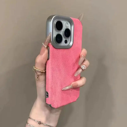 Matte Faux Leather Phone Case