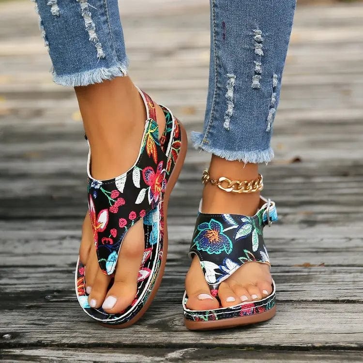 FloraComfort™ Women's Orthopedic Wedge Sandals