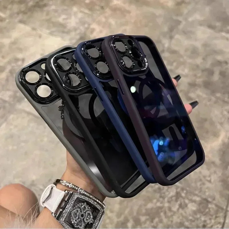 Magnetic Metal Lens Bumper Phone Case