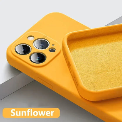 Solid Color Silicone Phone Case