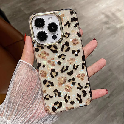 Leopard Aurora Shell Pattern Phone Case