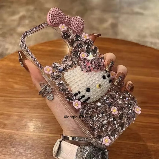 Sanrio Hello Kitty Glitter Diamond iPhone Case