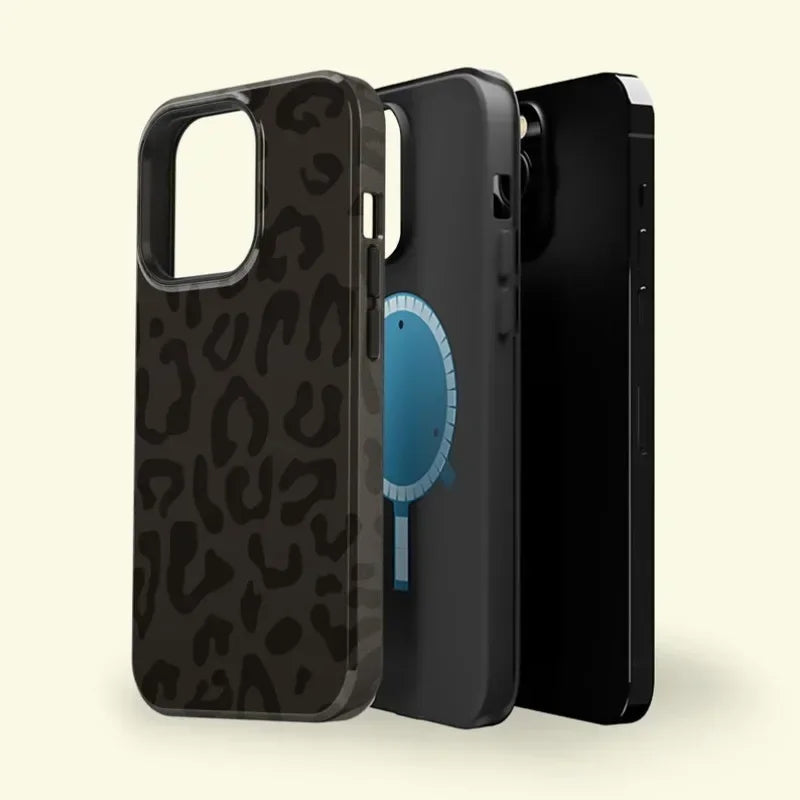 Leopard Pattern Magnetic Phone Case