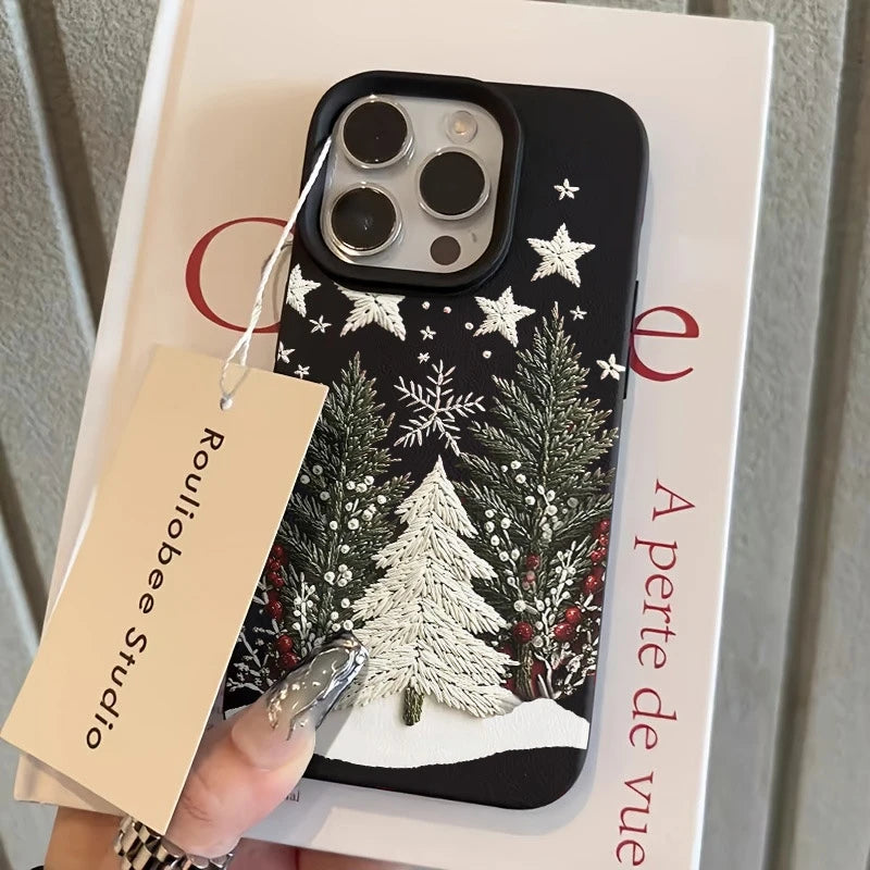Christmas Tree Silicone Phone Case for iPhone