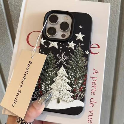 Christmas Tree Silicone Phone Case for iPhone