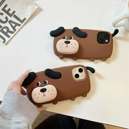 3D Cartoon Dog Phone Case