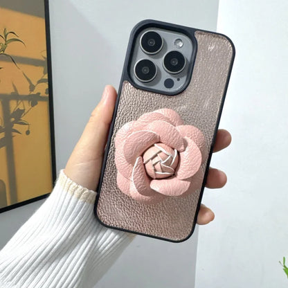 Camellia Flowers Leather Phone Case