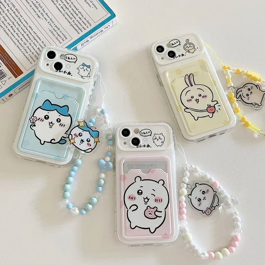 Chiikawa Card Wallet Phone Case
