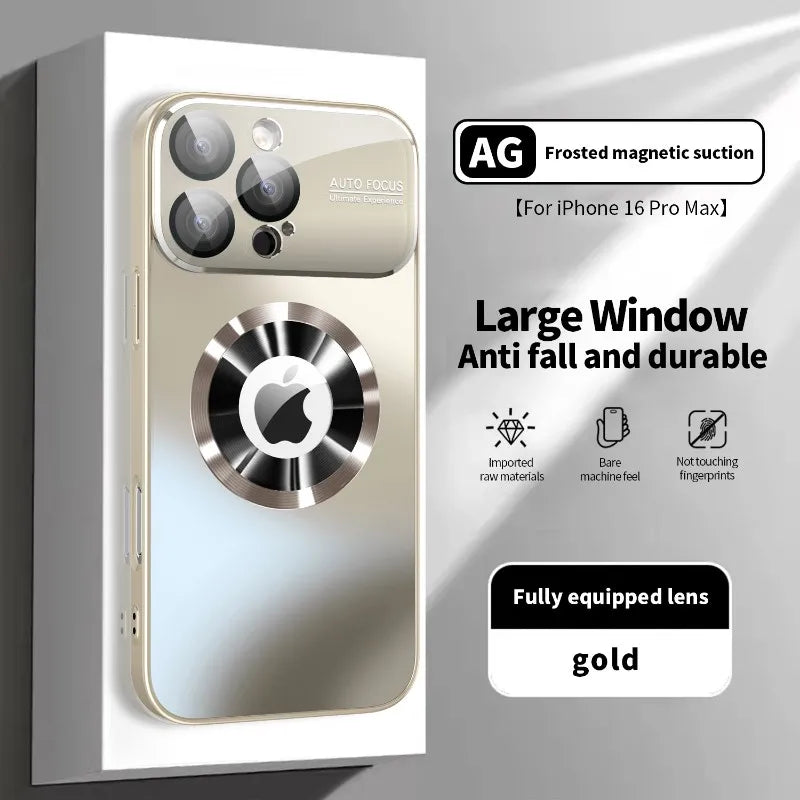 Titanium Metallic Magnetic Matte Case For iPhone