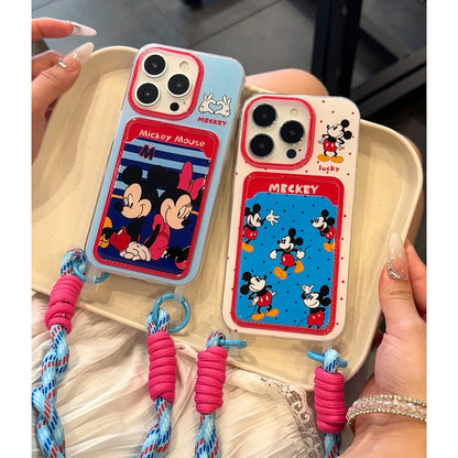 Mickey Minnie Card Holder Phone Case