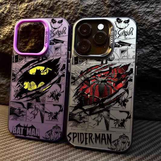 Spider-Man Batman Marvel iPhone Case