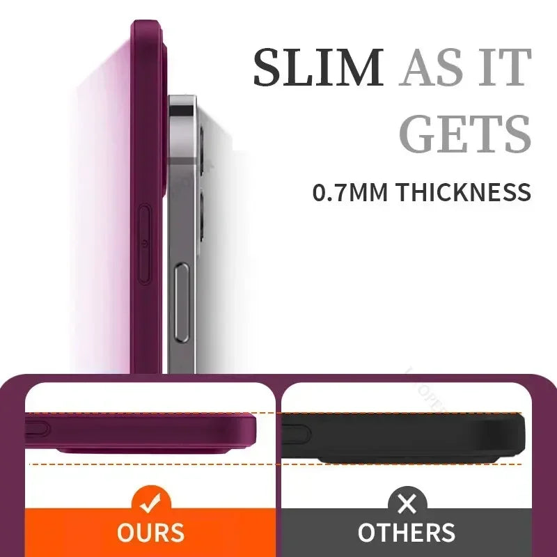 Solid Color Silicone Phone Case