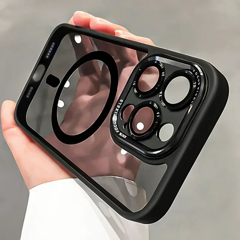 Magnetic Metal Lens Bumper Phone Case