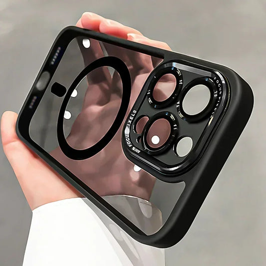 Magnetic Metal Lens Bumper Phone Case