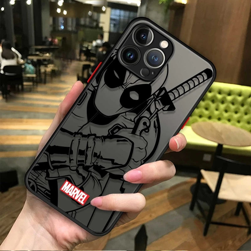 Marvel Character Clear Phone Case For iPhone