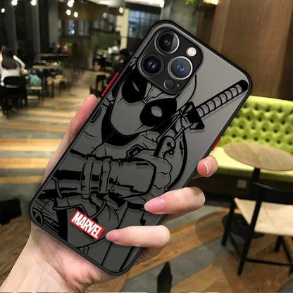 Marvel Character Clear Phone Case For iPhone