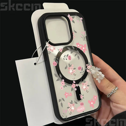 Flower Transparent Phone Case