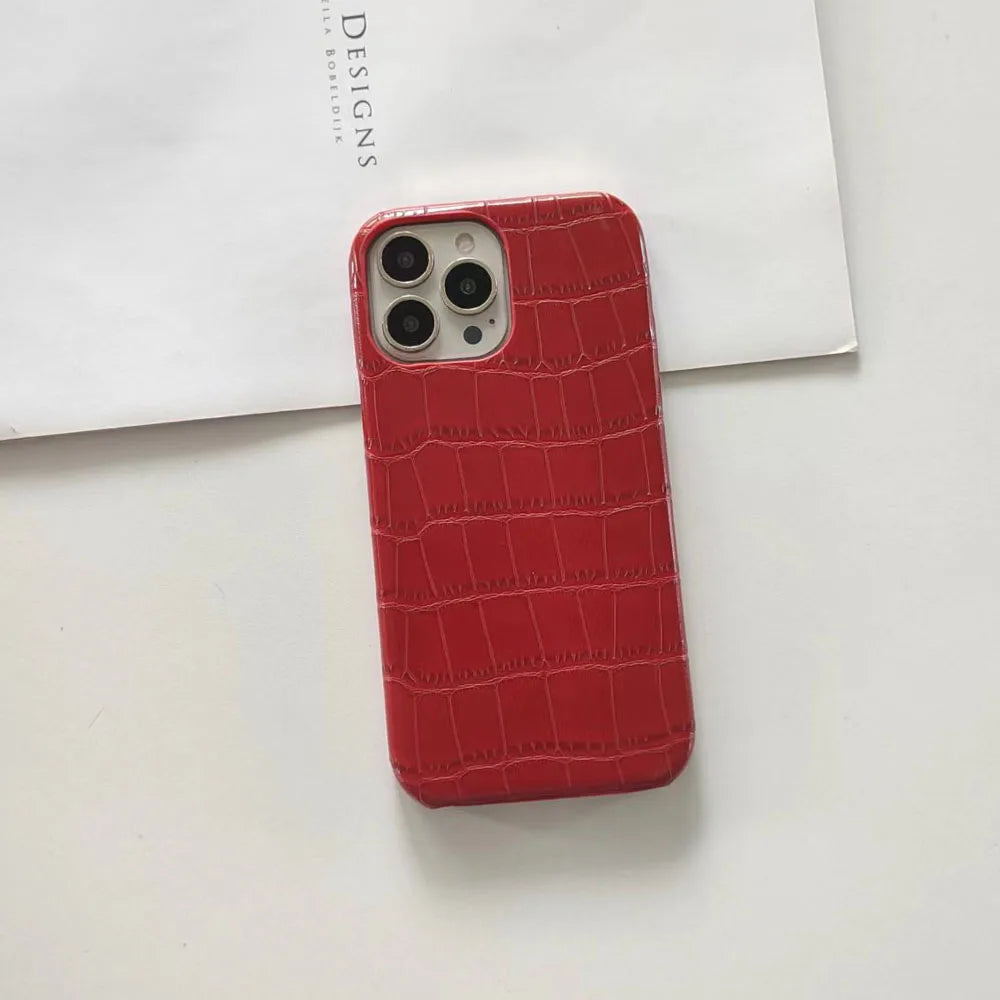 Crocodile Pattern Hard Phone Case