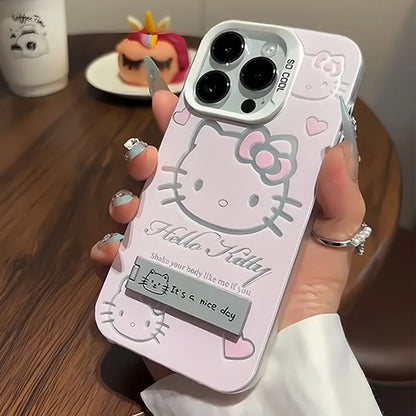 Pink Hello Kitty Phone Case With Bracket