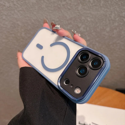 Transparent Magnetic Plating Camera Protection Case iPhone